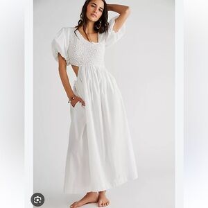 Free People White Maxi Dress